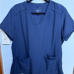 Med Couture Insight Royal Blue Scrub Top